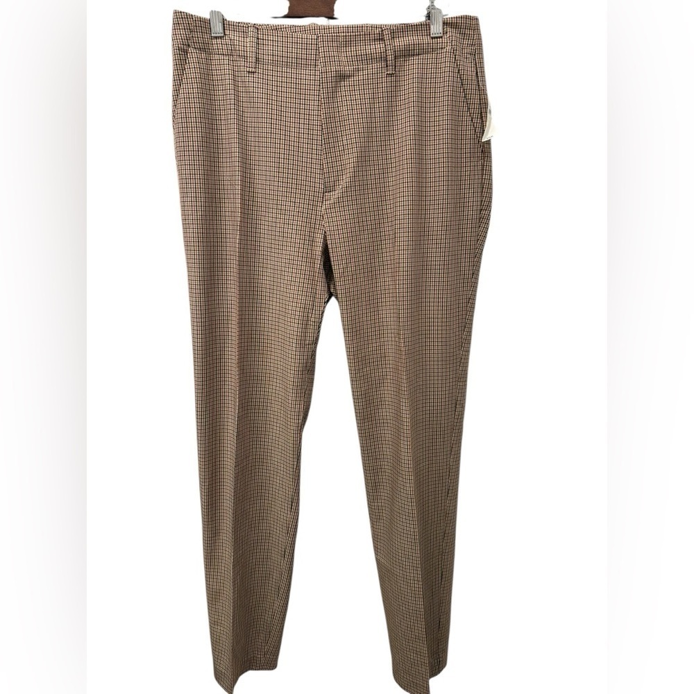 GAP NWT Tan Brown Guncheck Pants Size 12 Tall